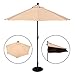 EasyGoProducts EGP-UMB-009 EasyGo – 9’ Half Umbrella 200g Polyester Patio Outdoor Awning Hut para, Beige