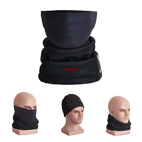 JeeLet Scaldacollo Invernale con Termometro Antivento Traspirante per Moto Ciclismo Sci Snowboard Sport