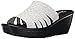 Skechers Cali Women's Parallel-Milk And Honey Wedge Sandal,White/Silver,7.5 M US
