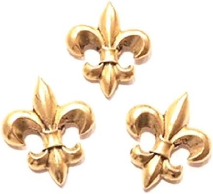 Fleur De Lis Magnets, 3 pc Set, Gold