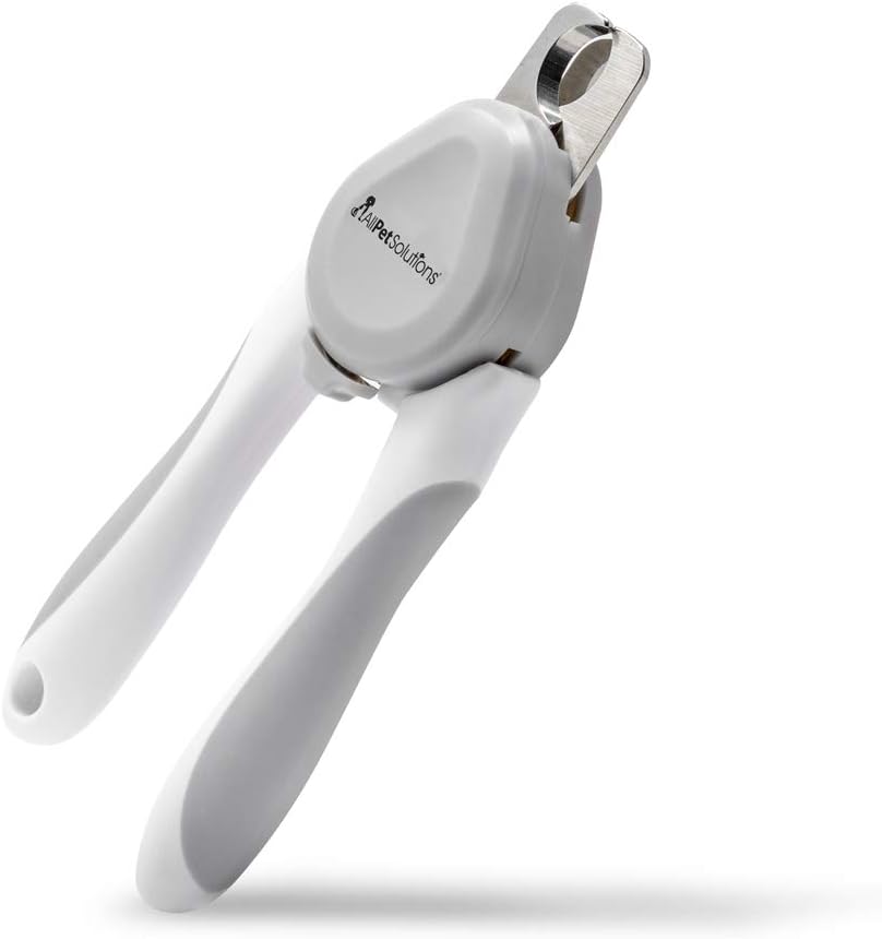 allpetsolutionsDog Puppy Grooming Nail Clippers, Stainless Steel Pet Claw Clippers - With Quick Safety Guard to Avoid Overcutting
