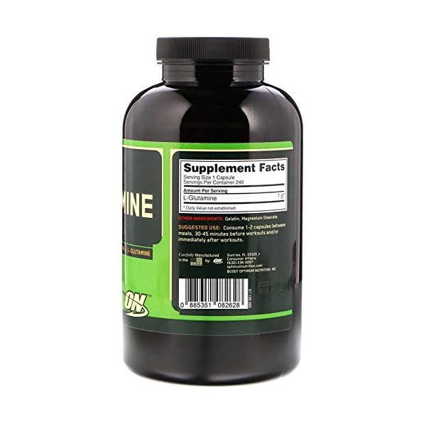 Optimum-Nutrition-Glutamine-1000-Muscle-Recovery-Capsules-240-Capsules Optimum Nutrition Glutamine 1000 Muscle Recovery Capsules, 240 Capsules