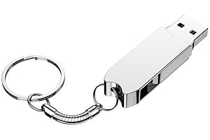 1 Pack Flash Drive, 64GB Memory, Large Capacity, Rotating Design Cover, Suitable for laptops, Desktop Computers, etc