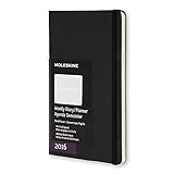 Moleskine 2016 Weekly Planner, Vertical, 12M, Large, Black, Hard Cover (5 x 8.25)