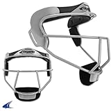 The Grill Defensive Fielder's Facemask for Softball in 5 Colors & Two Sizes (Silver, Adult - 6 ¾ - 7 ½)