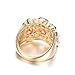 Yoursfs Cocktail Ring Vintage Style Wide Band Statement Ring for Women (Colorful, 7)