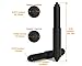 Black Toilet Paper Holder Spring Rod | Toilet Paper Roller Replacement | 6 Inch Toilet Paper Holder Replacement Rod | Durable Plastic Spindle – Fits All Standard Tissue Rolls