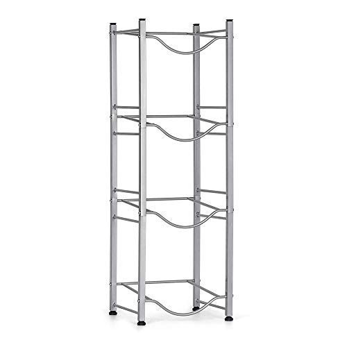 4-Tier Water Bottle Holder Cooler Jug Rack, 5 Gallon Water Bottle Storage Rack Detachable Heavy Duty Chrome Water Bottle Cabby Rack Caddy Carrier with Holder（Ship from US) - Thumbnail 4