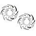 Tribal Swirl Non-Pierce No Pierce Fake Clip On Nipple Rings, Sold as a Pair