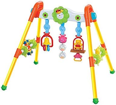 LLZJ Baby Activity Gym Toys Centre Large Play Skip Hop Arch Toddlers Rattles Bright Floor Nursery Pedal Stand Exercise Educational Crawling Floor Children Animal Gym-04645