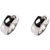 Wide Cuff Tiny Hoop Earrings for Women Men Cartilage Real Sterling Silver Dainty Small Mini Huggie Hinged Sleeper Hoops Hypoallergenic Gifts Fashion Jewelry Gifts 5 Sizes