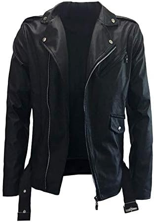 Coat and Jacket for Men, Simayixx Slim Fit Warm Thermal Leather Jackets Vintage Windproof Moto Biker Cardigans Tops