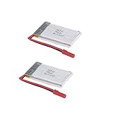 DBPOWER X400W Drone 2 Pack 3.7V 750mAh Li-Po Rechargeable Battery for DBPOWER X400C FPV RC Drone and MJX X400 Quadcopter