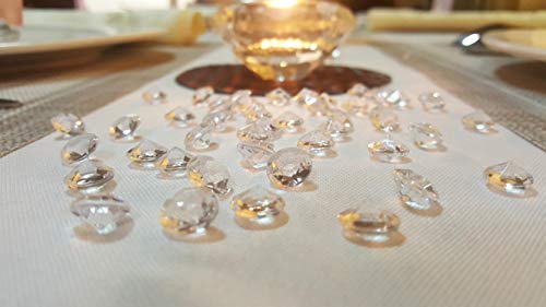 AiFanS Acrylic Diamonds,Acrylic Diamond Beads,Acrylic Diamond Gems for Table Scatter Or Table Confetti,12mm Pack of 500Pcs