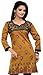 Long India Tunic Top Womens Kurti Printed Embroidered Blouse Indian Clothing