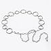 CLARA Womens Polished Metal Chain Belt O-Ring Waist Band Decorated Waist Belt for Loose Dress Sweater Blouse Shirt Silver, A-silver, One Size
