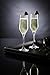 Stolzle Eclipse Crystal Glass Champagne Flutes, 6.25 oz (Set of 6)