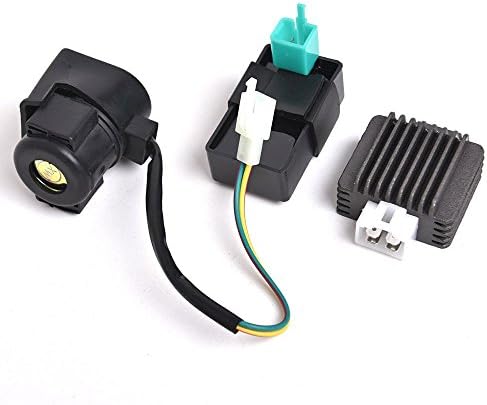 Jinkaye CDI Solenoid Relay Rectifier Regulator Kit fit for 50cc 70cc 90cc 110cc 125cc ATV Dirt Bike and Go Kart