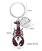 A Sticker Shop Friends Key Chains (set of 3) Badge Souvenir Set Pendant (Central Perk Coffee Time Picture, Yellow Picture Frame, Lobster)
