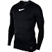Nike Pro Longsleeve Compression Shirt (Black, XL)