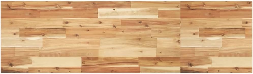 vidaXL Solid Acacia Wood Table Top 120x40x2cm Rectangular Untreated Durable