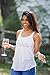 Ann Arbor T-shirt Co. Bride | Flowy, Silky, Fashionable Racerback Women's Bridal Tank Top-Ladies, L White