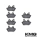 KMG 2006-2007 Harley FLHX FLHXi Street Glide Front + Rear Carbon Kevlar Organic NAO Brake Pads Set