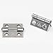 Adiyer [10 Pack] 304 Stainless Steel Butt Hinges for Cabinet Cupboard Jewelry Box (25mm x 24.5mm x 1mm)
