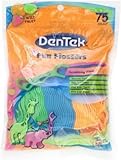 Dentek Kids Fun Flossers Wild Fruit Floss Picks, 75 Ct (Pack of 2)