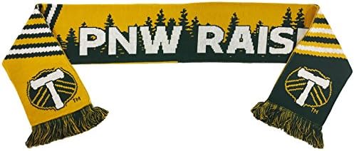 MLS Portland Timbers Official PNW Raised Scarf, Green, One Size