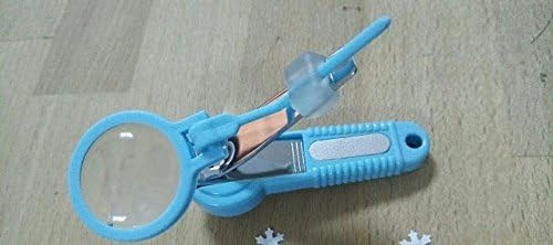 1pc Pocket Finger oe Nail Clipper Cutter with Magnifying Glass Trimmer Manicure Pedicure Care Scissors Tools