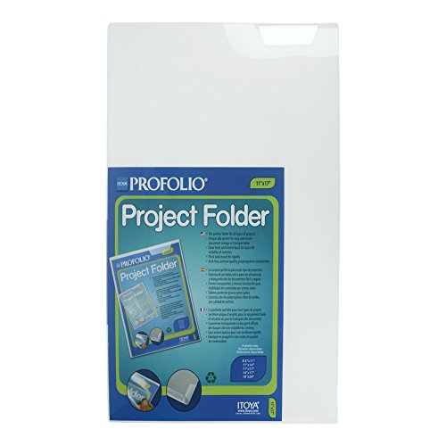 Itoya Profolio Project Folder, Tab System to Secure Documents, 11 X 17 inches, Clear (PF-1117CR)