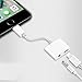 Lightning Adapter Headphone for iPhone 8/8 Plus iPhone X iPhone 7/7 Plus/6Plus.2 in 1 Lightning Jack Earphone to 3.5mm AUX Jack Adaptor Splitter Cable (Audio + Charge)Support iOS 11 or Later (White) …