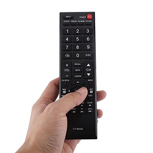 New Fashionable CT-90325 Remote Control Portable Controller for Toshiba LCD Smart TV Black - Thumbnail 6
