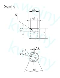 kweiny driver de la impresora 3d filamento Gear 40T para MK8 Extrusora Feeder Kit 2 piezas y Hex llave Herramientas 1 pieza para MakerBot partes