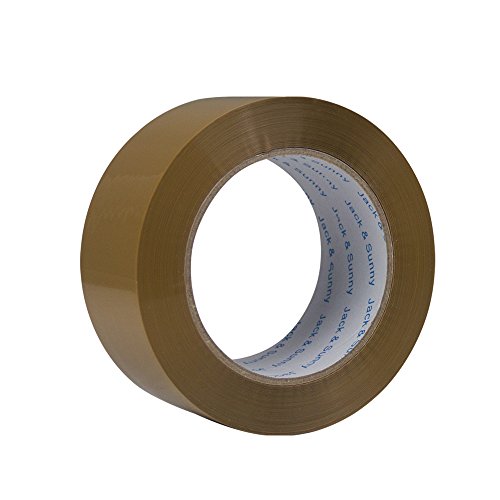 Jack&Sunny Heavy Duty Brown Packing tape 2 Inches 150 Yards(Pack of 6 Big Rolls) Extra Thick Low Noise Packaging Tape Great For Shipping Moving Mailing Depot&Storage