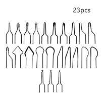 S28esong 23pcs Pyrography Wire Tips,Tips for Pyrography Machine, Replacement Wood Burning Tips,Portable Wood Burning Pyrographic Tip Kit
