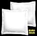 European Square Pillow Shams Set of 2 Pillow Cover Case Euro Sham 26x26 White Solid Decorative Soft 100% Egyptian Cotton in 600 Thread Count (European 26X26, White)