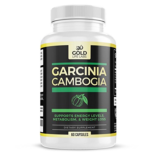 Gold Life Labs Pure Garcinia Cambogia Extract - Premium Potency Formula - HCA 800mg 60 Capsules - Supports Weight Loss, Fuels Metabolism, Suppresses Appetite, Boosts Energy - Made in USA