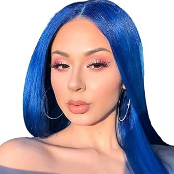Amazon Com Ivy Hair Blue Synthetic Lace Front Wigs For Women