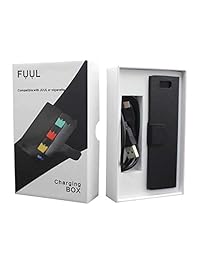 FUUL   Batería portátil con cable de carga, dispositivo y cápsulas no incluidos.