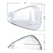 cciyu 5x Cab Marker Light Clear Top Roof Running/Lens w/T10-5-5050-SMD White LED Bulbs Replacement Cab Marker Assembly Replacement fit for 1999-2015 Replacement fit For Ford F250 F350 F450
