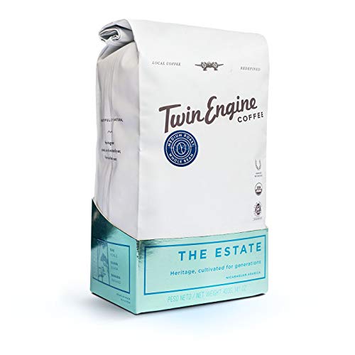 Twin Engine Coffee ESTATE BLEND - Medium Roast, Whole Bean, Nicaragua's Coffee, 400g 14.1oz | Rich Specialty Grade Coffee packaged at the source