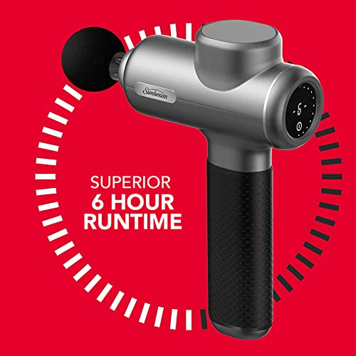 Sunbeam Ultra Percussive Massage Device, Powerful Handheld Deep Tissue