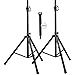 Pa Speaker Stands Pair Pro Adjustable Height with 50 Cable Ties Kit To Secure Cable to stand (2 Stands) 6ft Tripod Speaker stands by Starument primary
