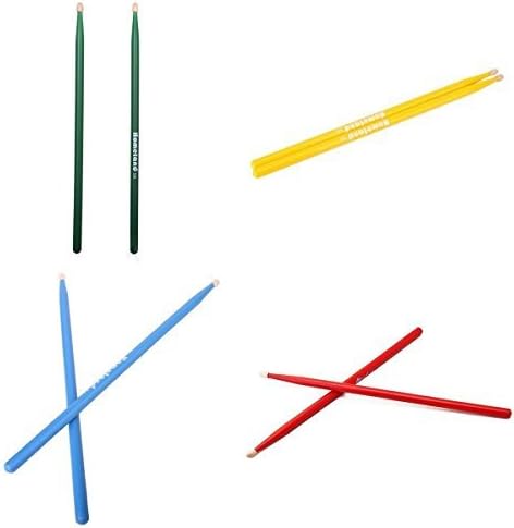 4 Pair Maple Wood Drumsticks 5a Drum Sticks Wooden Tips for Music Band Quality
