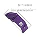XIYA Soft Silicone Replacement Sport Band for Apple Watch for 2 Lengths, Purple,42mm