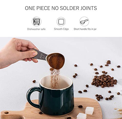 Coffee Scoop, Stainless Steel Coffee Scoop, Durable Coffee Measure Scoop for ground coffee, Coffee Brewing, Milk Brewing