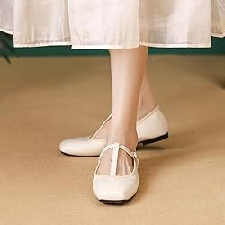 Dear Time Mary Jane Shoes for Women Ballets Strap