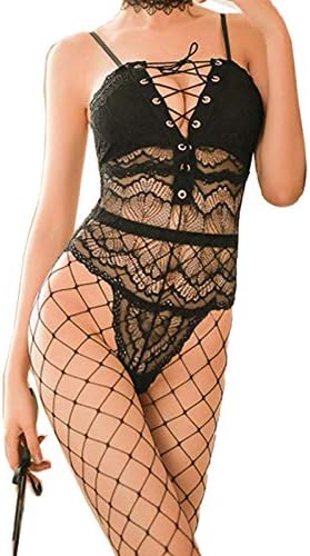 sexy silky lingerie * Lingerie Body Stocking, Neckline Mesh Jumpsuit, Womens * Lingerie main image 0